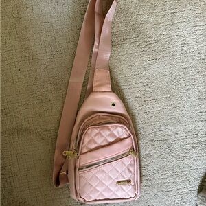 Blush pink crossbody bag